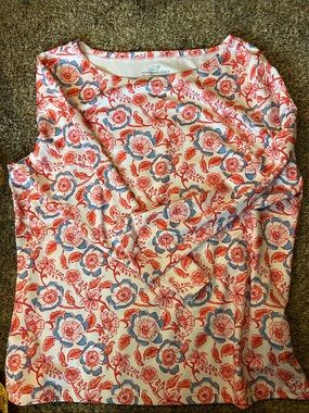 Vineyard Vines Printed Sankaty Boatneck Simple Tee Performance UPF 50